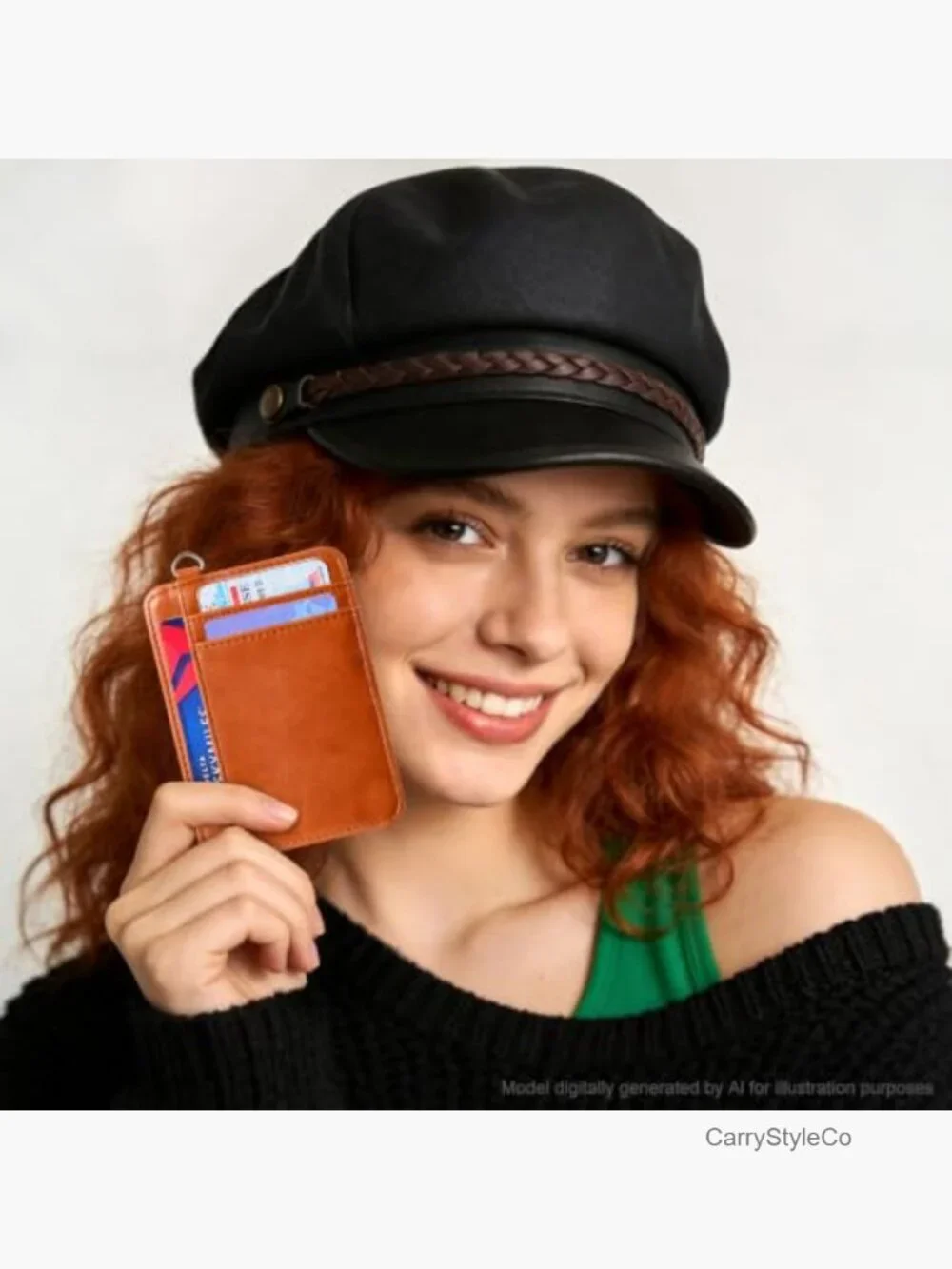RFID Blocking Wristlet Wallet with Card Slots and Key Ring